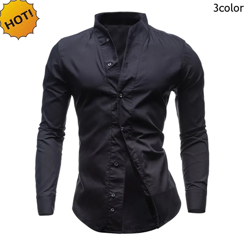 New 2016 Fashion Autumn Men's Solid Color Long Sleeve Dress Shirts Slim Fit Camisa Masculina Brand-clothing Hombre Homme M-XXL
New 2016 Fashion Autumn Men's Solid Color Long Sleeve Dress Shirts Slim Fit Camisa Masculina Brand-clothing Hombre Homme M-XXL