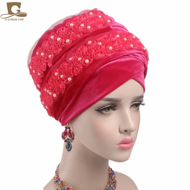 NEW Fashion Luxury 3D Beaded Flower Velvet Extra Long Nigerian Turban Headscarf Women Head Wrap Hijab Ladies Turbante
NEW Fashion Luxury 3D Beaded Flower Velvet Extra Long Nigerian Turban Headscarf Women Head Wrap Hijab Ladies Turbante