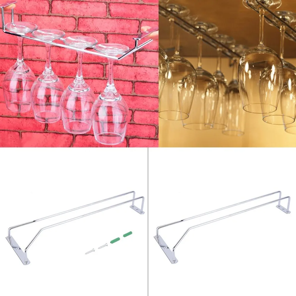 Stainless Steel Wine Rack Glass Holder Stemware Rack Under Cabinet Champagne Storage Organizer For Household Home Bar
Stainless Steel Wine Rack Glass Holder Stemware Rack Under Cabinet Champagne Storage Organizer For Household Home Bar