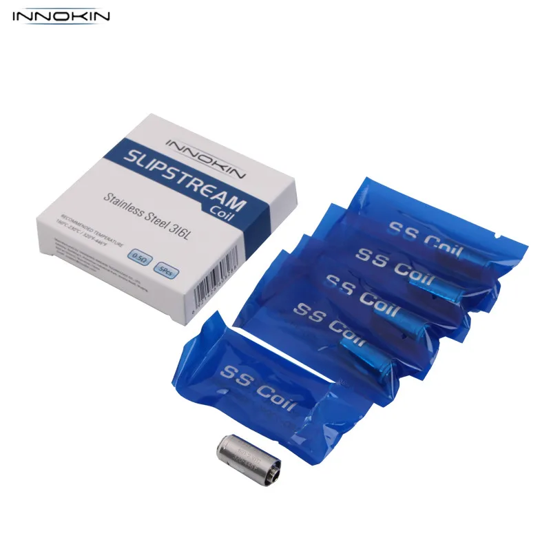 100% Original Innokin SlipStream Replacement Coil 0.5ohm 0.8ohm for SlipStream Atomizer SlipStream Replacement Coil 5pcs/lot
100% Original Innokin SlipStream Replacement Coil 0.5ohm 0.8ohm for SlipStream Atomizer SlipStream Replacement Coil 5pcs/lot