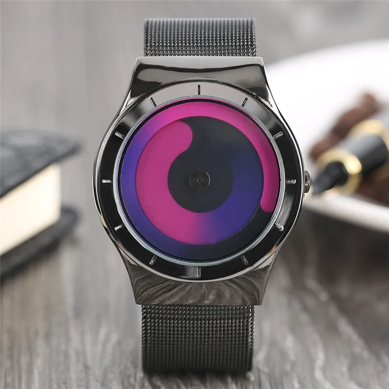 2019 Unique Gradual Change Color Creative Quarzt Wristwatch Vortex Turntable Men Watch Clock Women Reloj Hombre Erkek Kol Saati
2019 Unique Gradual Change Color Creative Quarzt Wristwatch Vortex Turntable Men Watch Clock Women Reloj Hombre Erkek Kol Saati