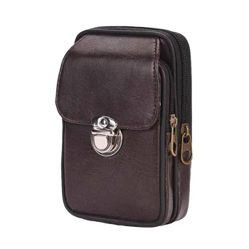 Men Retro PU Leather Belt Bag Double Zipper Wear Resistant Waist Bag Pouch Wallet Cell Phone Belt Pouch
Men Retro PU Leather Belt Bag Double Zipper Wear Resistant Waist Bag Pouch Wallet Cell Phone Belt Pouch