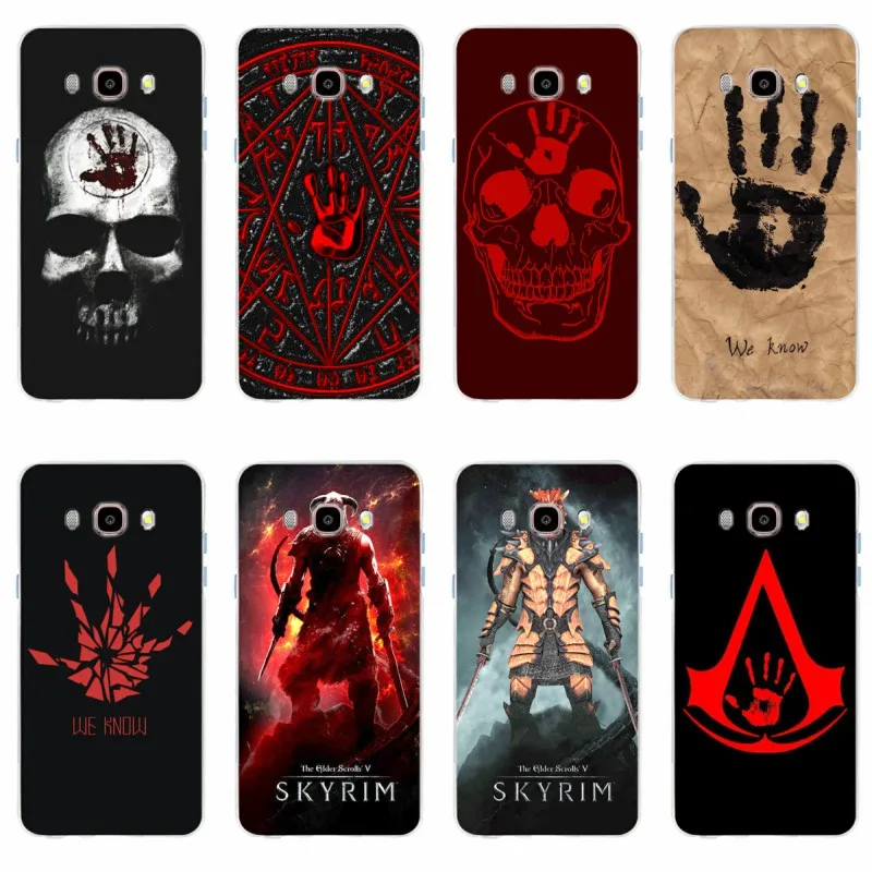 Чехол Skyrim Dark Brothers Мягкий Силиконовый ТПУ чехол для телефона Samsung Galaxy S6 S6edge S6Plus A7