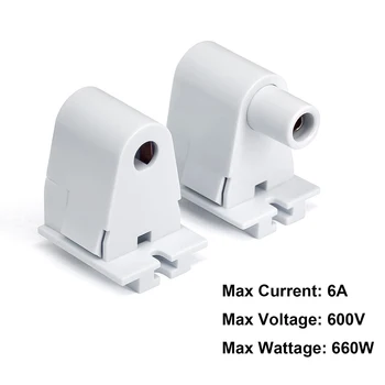 12 Pairs Single Pin FA8 Socket Lampholder Base Holder for Fluorescent Tube Light UL Listed ALI88
12 Pairs Single Pin FA8 Socket Lampholder Base Holder for Fluorescent Tube Light UL Listed ALI88