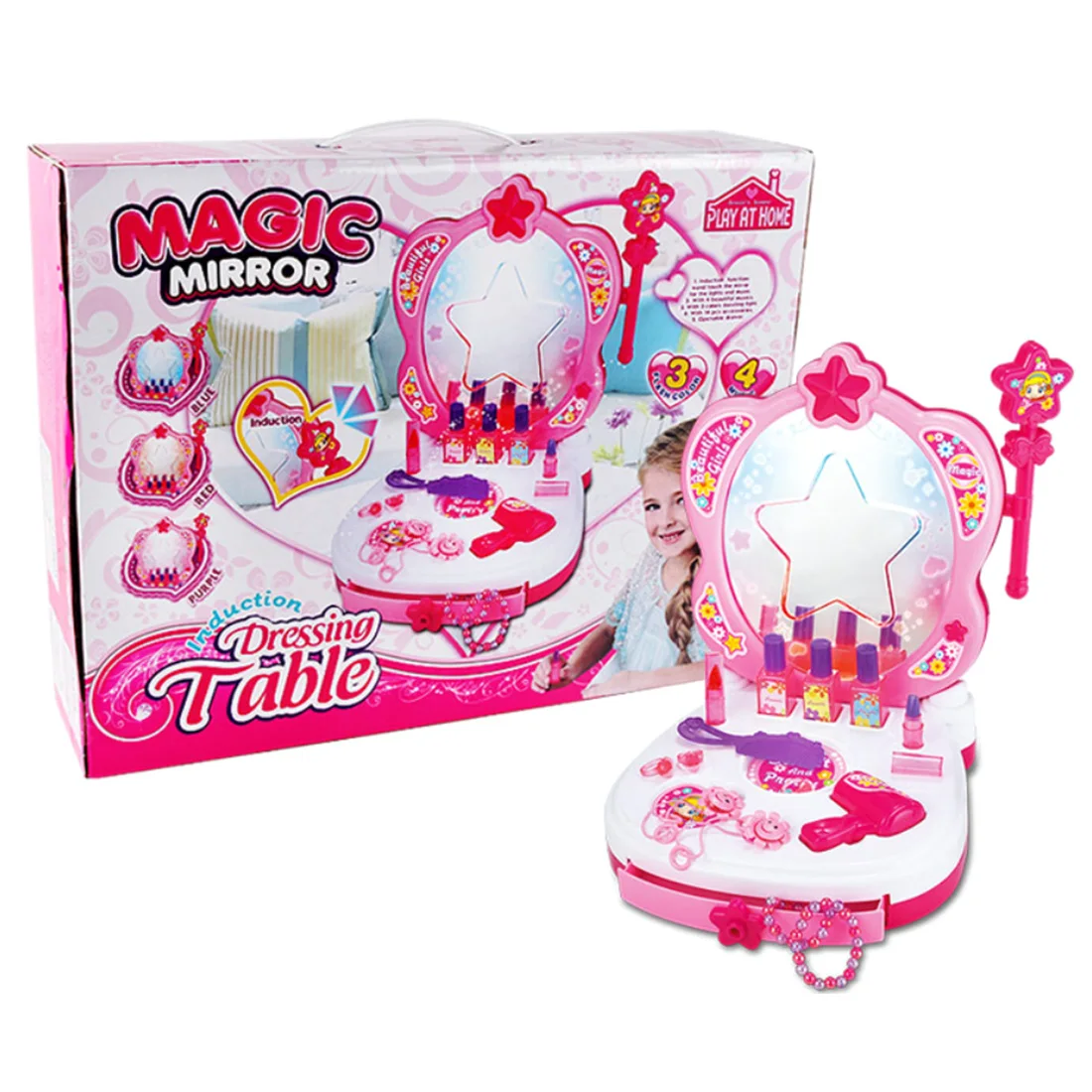 15Pcs Children Pretend Play Dressing Table Toy Girl Smart Conversation Dresser Playset Cosmetics Makeup Toys For Girls 2019Gift
15Pcs Children Pretend Play Dressing Table Toy Girl Smart Conversation Dresser Playset Cosmetics Makeup Toys For Girls 2019Gift