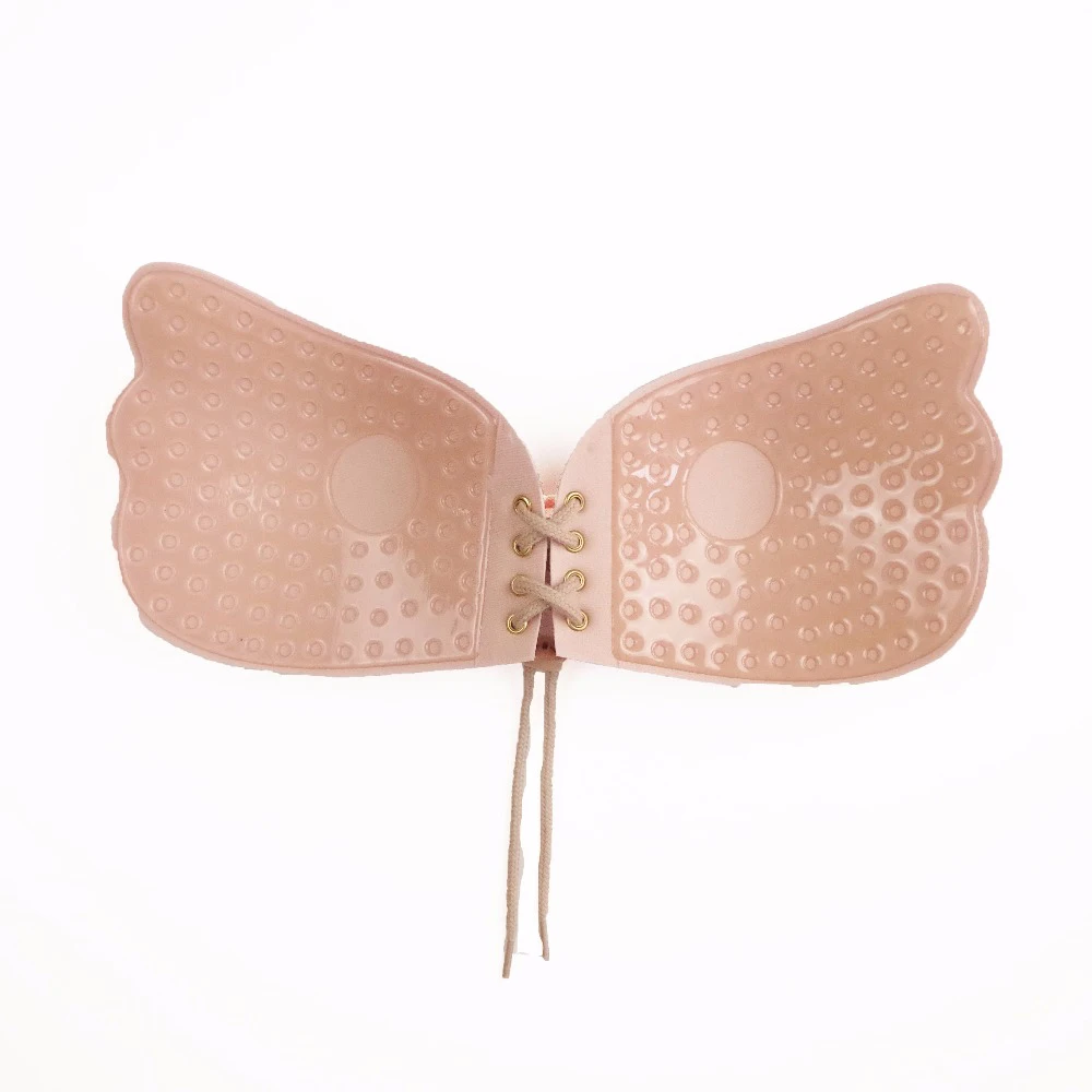 MUKATU Invisible Bra Seamless Sticky Adhesive Strapless Bra Backless Bralette Silicone Fly bra Bralett Push up Bras for Women 30