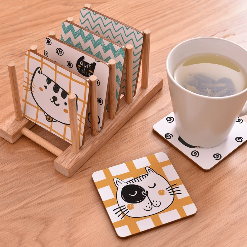 Uncle cat Wood Coaster For Drink Cup Mat Pad Non-slip Insulation Tea Coffee Table Mat Modern Drink Coasters 1pc
Uncle cat Wood Coaster For Drink Cup Mat Pad Non-slip Insulation Tea Coffee Table Mat Modern Drink Coasters 1pc