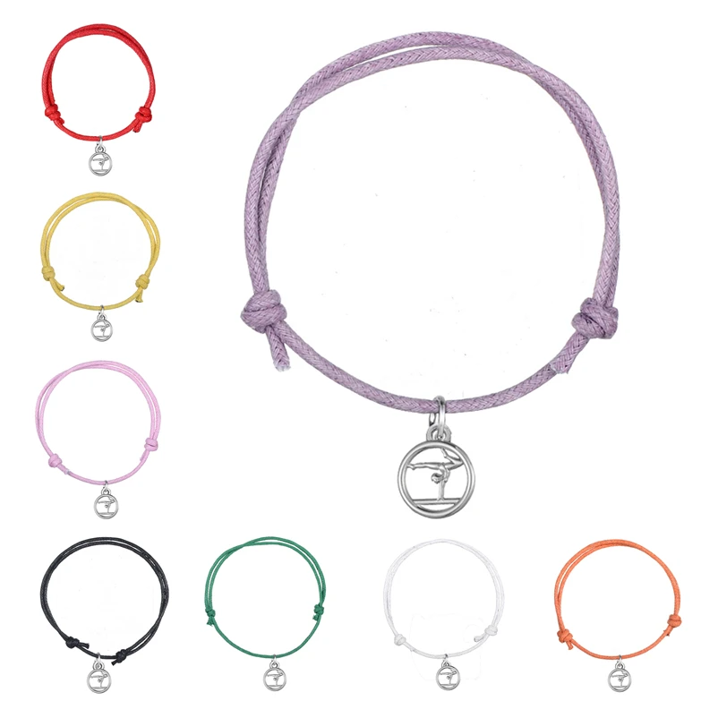Skyrim 10pcs Olympic Gymnastics Charm Bracelet Sporty Pendant With Colorful Rope Adjustable Wax Cord Bracelets Jewelry Gift
Skyrim 10pcs Olympic Gymnastics Charm Bracelet Sporty Pendant With Colorful Rope Adjustable Wax Cord Bracelets Jewelry Gift