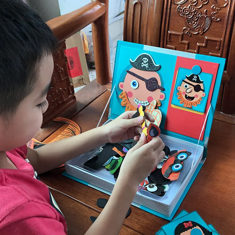 Kids Montessori Toys Magnetic Sticker Puzzles Board Games Montessori Materials Educational Toys For Children Funny Bricks Toy 
Kids Montessori Toys Magnetic Sticker Puzzles Board Games Montessori Materials Educational Toys For Children Funny Bricks Toy
