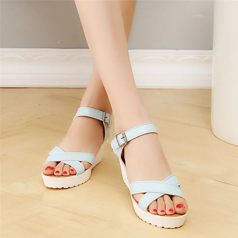 Women Sandals Summer Shoes Outdoor Round Toe Platform High Heels Wedges Sandals Causal Buckle Slope Shoes For Women Ladies
Women Sandals Summer Shoes Outdoor Round Toe Platform High Heels Wedges Sandals Causal Buckle Slope Shoes For Women Ladies
