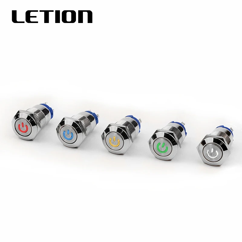 1pcs 12MM momentary latching LED 3V 6V 12V 24V 110V 220V Metal Button Switch Instantaneous Button LED Waterproof Button
1pcs 12MM momentary latching LED 3V 6V 12V 24V 110V 220V Metal Button Switch Instantaneous Button LED Waterproof Button