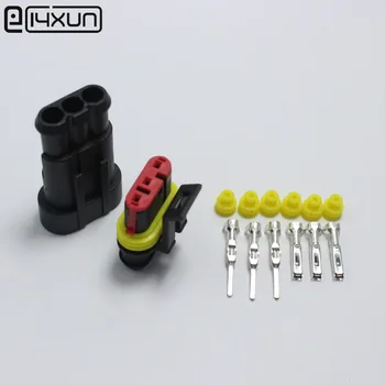 10sets 1.5 Auto Terminal Connection Sets 3Pin HID Waterproof Electrical Wire Connector Kit for Car Motorcycle Boat ect
10sets 1.5 Auto Terminal Connection Sets 3Pin HID Waterproof Electrical Wire Connector Kit for Car Motorcycle Boat ect