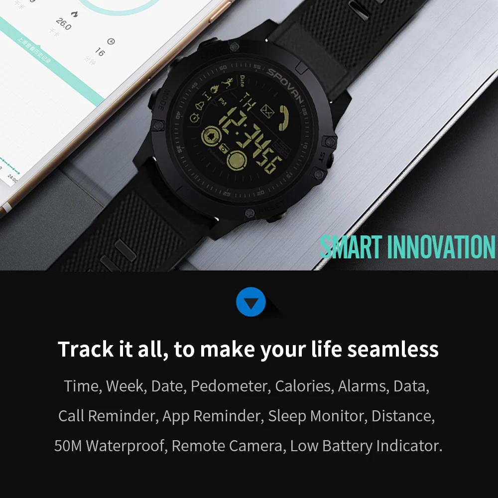 rugged spovan smartwatch