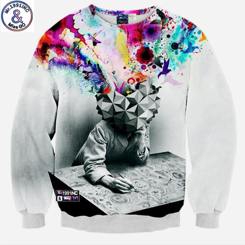 Mr.1991 Brand design teenage girls sweatshirts funny Thinking painter 3D printed boy's pullover hoodie big kids sweatshirt W68
Mr.1991 Brand design teenage girls sweatshirts funny Thinking painter 3D printed boy's pullover hoodie big kids sweatshirt W68