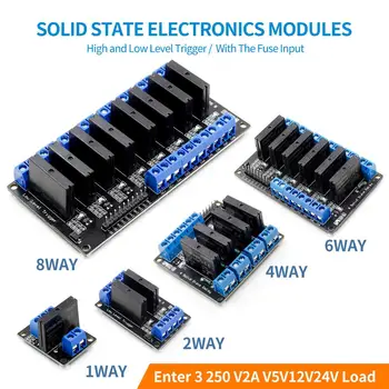 1pcs 1 2 4 6 8 Channel 3V-24V DC Relay Module Solid State Low Level SSR AVR DSP G3MB-202P Relay for Arduino
1pcs 1 2 4 6 8 Channel 3V-24V DC Relay Module Solid State Low Level SSR AVR DSP G3MB-202P Relay for Arduino