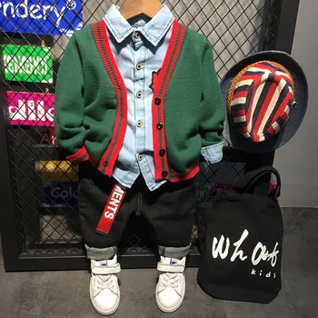 autumn kids boys clothes letter print boys Cardigan rose flower denim blouse children clothing denim pants knitting jacket boys
autumn kids boys clothes letter print boys Cardigan rose flower denim blouse children clothing denim pants knitting jacket boys