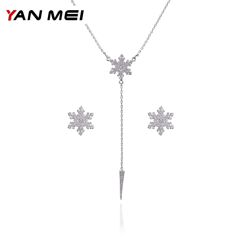 YAN MEI High Quality Snowflake Exquisite Charm Round Cubic Zirconia Jewelry Sets Engagement Gift GLD1168
YAN MEI High Quality Snowflake Exquisite Charm Round Cubic Zirconia Jewelry Sets Engagement Gift GLD1168