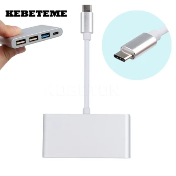 KEBETEME Aluminium Alloy Type-C HUB USB 3.1 to 4-Port USB3.0 USB2.0 Type-C Adapter 5G for Macbook And Other Digital Devices
KEBETEME Aluminium Alloy Type-C HUB USB 3.1 to 4-Port USB3.0 USB2.0 Type-C Adapter 5G for Macbook And Other Digital Devices