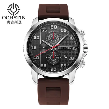 Sports Waterproof Men's Watch 6-Pin Silicone Watch Multi-Function Calendar Step Chronograph Watch On Time Watch
Sports Waterproof Men's Watch 6-Pin Silicone Watch Multi-Function Calendar Step Chronograph Watch On Time Watch