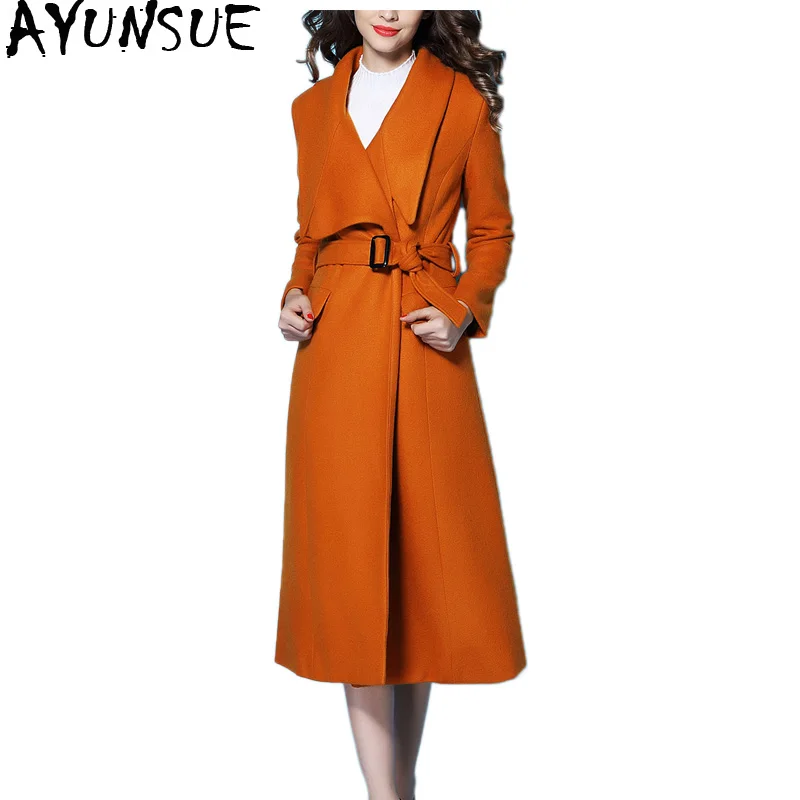 AYUNSUE Wool Coat Women Winter Long Pink Yellow Coat Female Jacket Woolen Coats and Jackets Women Ropa Mujer Invierno KJ360
AYUNSUE Wool Coat Women Winter Long Pink Yellow Coat Female Jacket Woolen Coats and Jackets Women Ropa Mujer Invierno KJ360