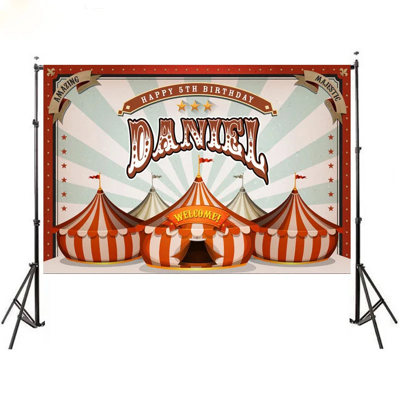 custom happy birthday vintage circus tent baby kids child Photo Background Photography Backdrops Quality Vinyl
custom happy birthday vintage circus tent baby kids child Photo Background Photography Backdrops Quality Vinyl