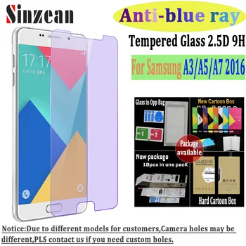 Sinzean 50pcs For Samsung A5 2016/A510/A310 Anti blue ray tempered glass For A7 2016/A710 screen protector Film with retail box
Sinzean 50pcs For Samsung A5 2016/A510/A310 Anti blue ray tempered glass For A7 2016/A710 screen protector Film with retail box