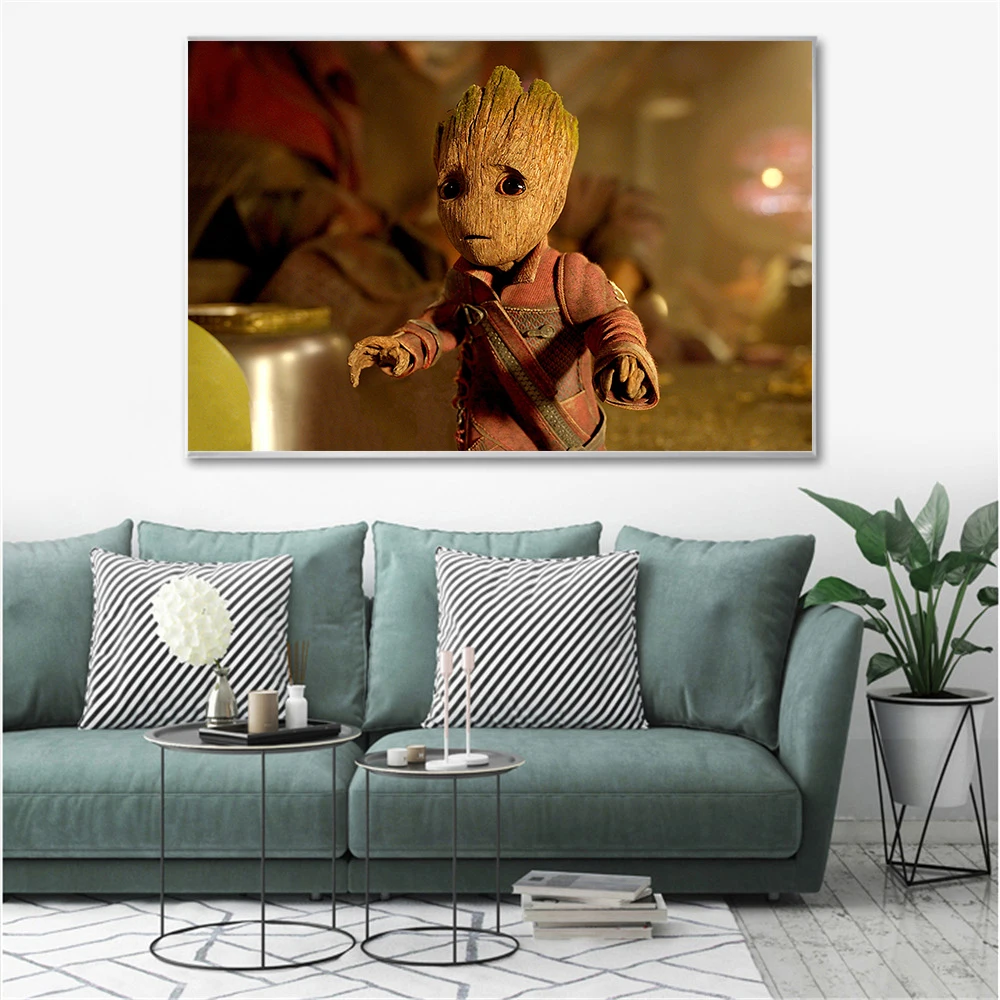 Vintage Style movie poster Guardians of the Galaxy Baby Groot painting Canvas Art Wall Pictures Living Room Cuadros
Vintage Style movie poster Guardians of the Galaxy Baby Groot painting Canvas Art Wall Pictures Living Room Cuadros