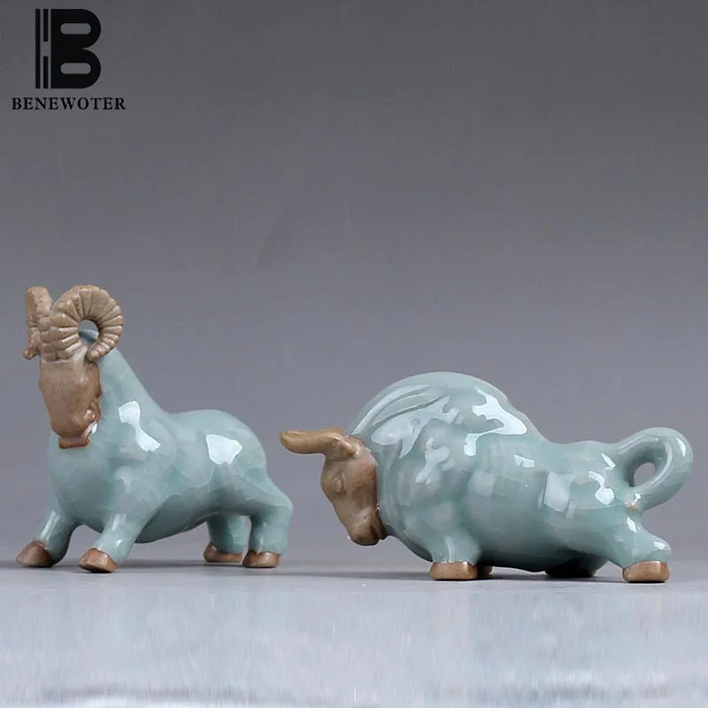 BENEWOTER Tea Ceremony Cerative Boutique Bullfighting Cattle Tea Pet Ceramic Porcelain Ice Crackle Bull Sheep Tea Pet Ornament
BENEWOTER Tea Ceremony Cerative Boutique Bullfighting Cattle Tea Pet Ceramic Porcelain Ice Crackle Bull Sheep Tea Pet Ornament
