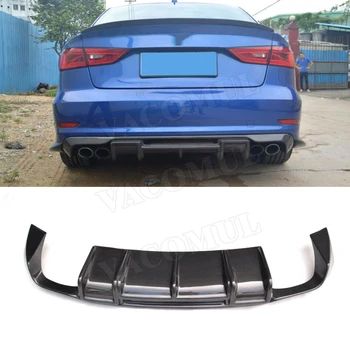Carbon Fiber Rear Lip Spoiler Diffuser for Audi A3 Sline S3 Sedan 4 door Not A3 Standard 2014 2015 2016
Carbon Fiber Rear Lip Spoiler Diffuser for Audi A3 Sline S3 Sedan 4 door Not A3 Standard 2014 2015 2016