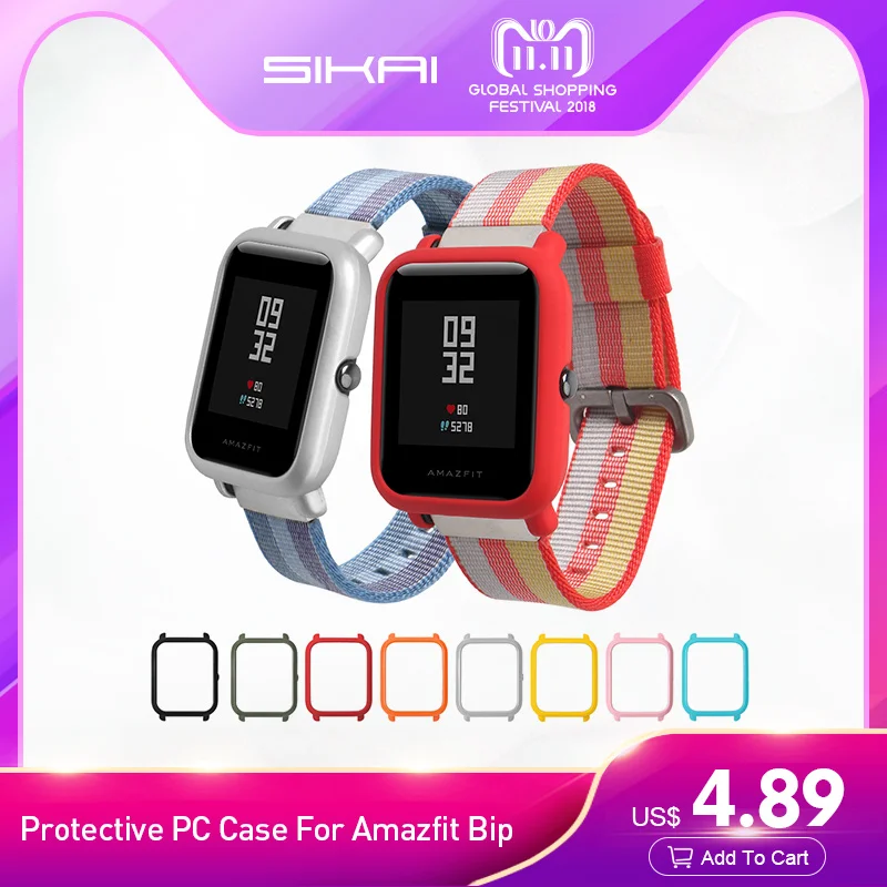 SIKAI New Original Watch Case For Xiaomi Huami Amazfit Watch Accessories PC Case For Huami Amazfit Bip Bit Youth Protective Case
SIKAI New Original Watch Case For Xiaomi Huami Amazfit Watch Accessories PC Case For Huami Amazfit Bip Bit Youth Protective Case