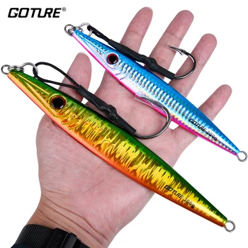 Goture 1PC Deep Sea Fishing Lure 80g 100g 150g 200g 300g Metal Jig Offshore Slow Pitch Vertical Jigging Bait For Tuna
Goture 1PC Deep Sea Fishing Lure 80g 100g 150g 200g 300g Metal Jig Offshore Slow Pitch Vertical Jigging Bait For Tuna
