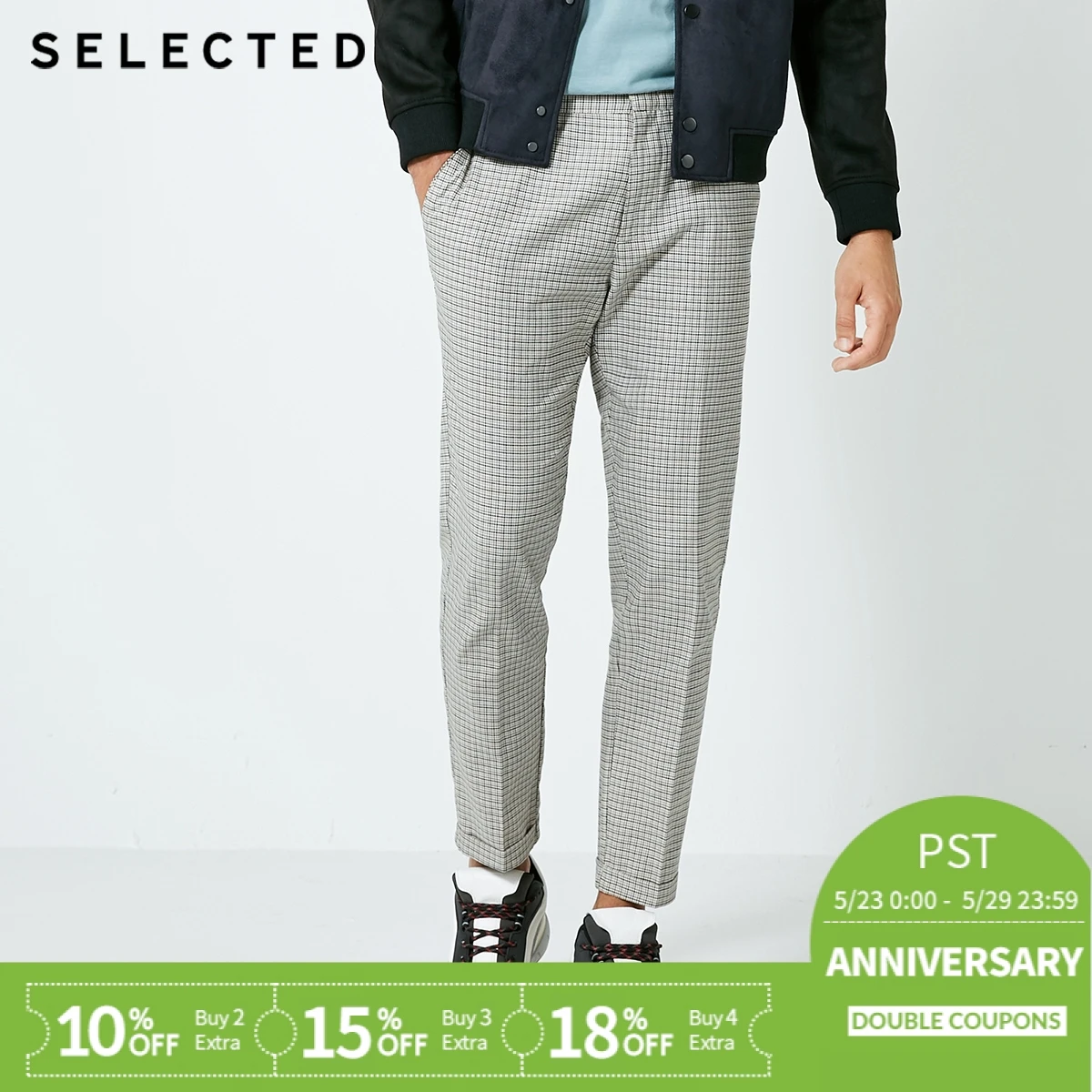 SELECTED, the new men's business casual cotton plaid washing nine minutes of pants S | 418314537
SELECTED, the new men's business casual cotton plaid washing nine minutes of pants S | 418314537