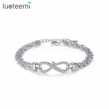 LUOTEEMI Exquisite Link Chain Bracelet for Women for Wedding Dating Shiny CZ Clap Pulseras Mujer Female Jewelry Christmas Gift
LUOTEEMI Exquisite Link Chain Bracelet for Women for Wedding Dating Shiny CZ Clap Pulseras Mujer Female Jewelry Christmas Gift