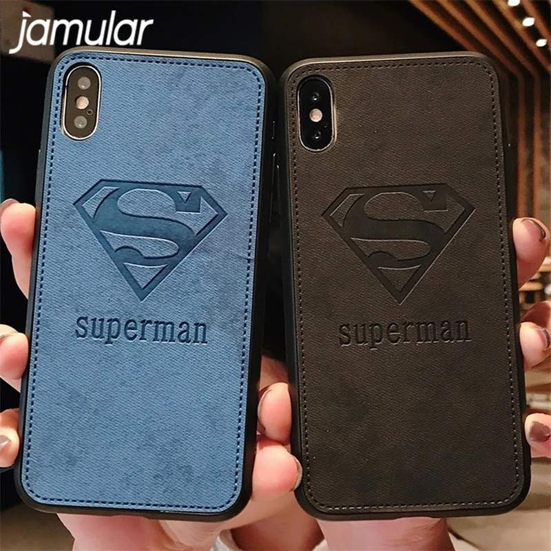 JAMULAR Embossed PU Leather phone case for iPhone 7 8 Plus 6S Retro Cases for iPhone XS MAX XS XR Fashion pattern superman coque
JAMULAR Embossed PU Leather phone case for iPhone 7 8 Plus 6S Retro Cases for iPhone XS MAX XS XR Fashion pattern superman coque