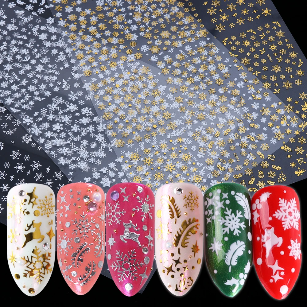 12/36 Designs/Set Adhesive Nail Art Sticker Decals Snowflakes Christmas 3D Sliders Transfer Winter Nail Decoration Tip TRTY/SMY
12/36 Designs/Set Adhesive Nail Art Sticker Decals Snowflakes Christmas 3D Sliders Transfer Winter Nail Decoration Tip TRTY/SMY