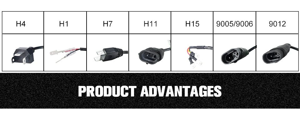 Foxcncar Led H4 H7 H11 CSP Led Car Headlight Bulb Kit 16000LM 70W H7 Led DC 12V 9005 9006 9007 6500K Auto Front Lamp Car Styling (14)
