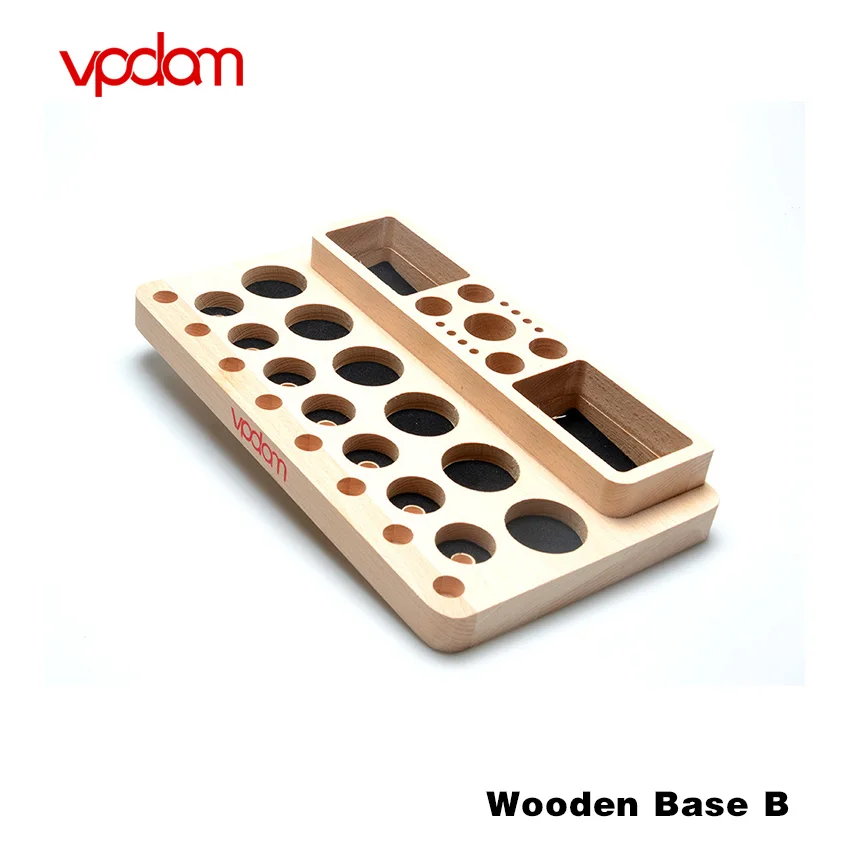 Original Vpdam e cigarette Stand Atomizer Vape Stand Wooden Base e cigarette Accessories for showing Vaping Kits and Vape Tool
Original Vpdam e cigarette Stand Atomizer Vape Stand Wooden Base e cigarette Accessories for showing Vaping Kits and Vape Tool