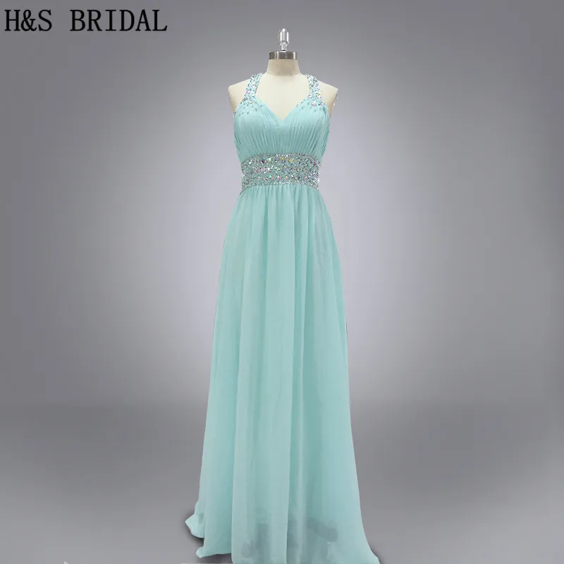 

Real Sample Elegant Sweetheart Chiffon Pleated Beaded Sleeveless With Straps Backless Floor Length 2015 Evening Dresses