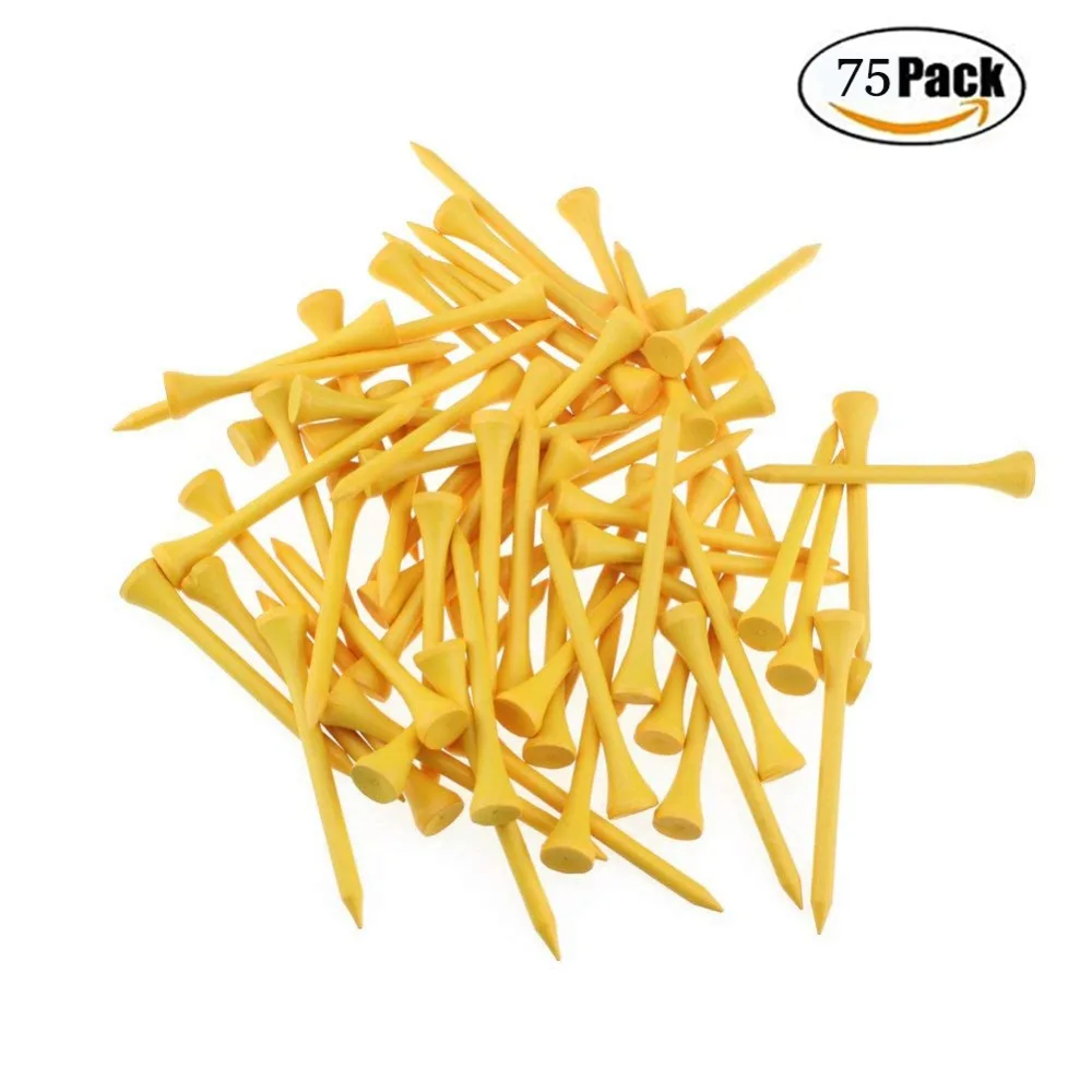 Crestgolf 2-3/4" Wooden Golf Tees Environmental 70mm Golf Wood Tees Golf Accessories 75pcs/pack
Crestgolf 2-3/4" Wooden Golf Tees Environmental 70mm Golf Wood Tees Golf Accessories 75pcs/pack