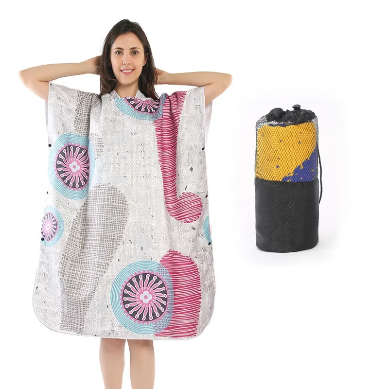 Hooded Beach Towel Microfiber Changing Robe Beachwear Poncho Surf for Swimming Outdoor Man Woman Bathrobe Beach Dress Swimsuit
Hooded Beach Towel Microfiber Changing Robe Beachwear Poncho Surf for Swimming Outdoor Man Woman Bathrobe Beach Dress Swimsuit