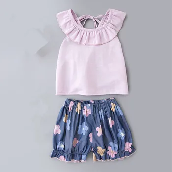 Girls Clothing Sets Sleeveless Purple T-shirt+Flowers Print Shorts 2Pcs Kids Clothing Sets Girls Clothes For 0-2 Years
Girls Clothing Sets Sleeveless Purple T-shirt+Flowers Print Shorts 2Pcs Kids Clothing Sets Girls Clothes For 0-2 Years