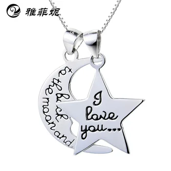 Fe, ni 925 sterling silver pendant necklace letter stars the moon manufacturers selling support drop shipping worldwide
Fe, ni 925 sterling silver pendant necklace letter stars the moon manufacturers selling support drop shipping worldwide