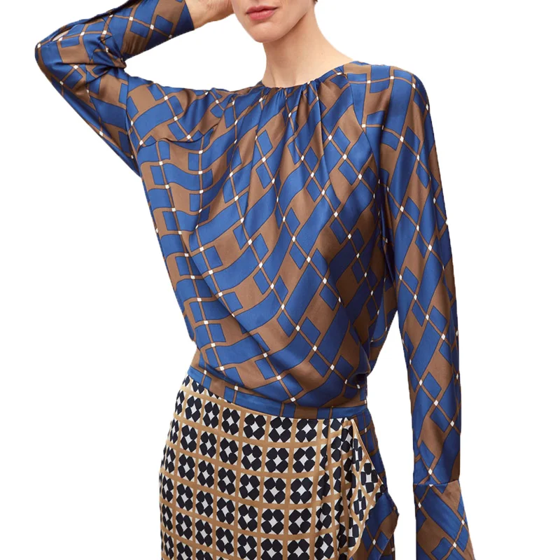 2019 spring top casual blue womens clothing long sleeve womens tops and blouses plaid shirts women o-neck pullovers
2019 spring top casual blue womens clothing long sleeve womens tops and blouses plaid shirts women o-neck pullovers