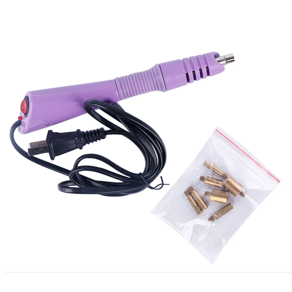 Hotfix Applicator Crystal Stud Drill Pen Rhinestones Iron-on With 7 Tips On/off Switch Hot Drilling Wand Tool
Hotfix Applicator Crystal Stud Drill Pen Rhinestones Iron-on With 7 Tips On/off Switch Hot Drilling Wand Tool