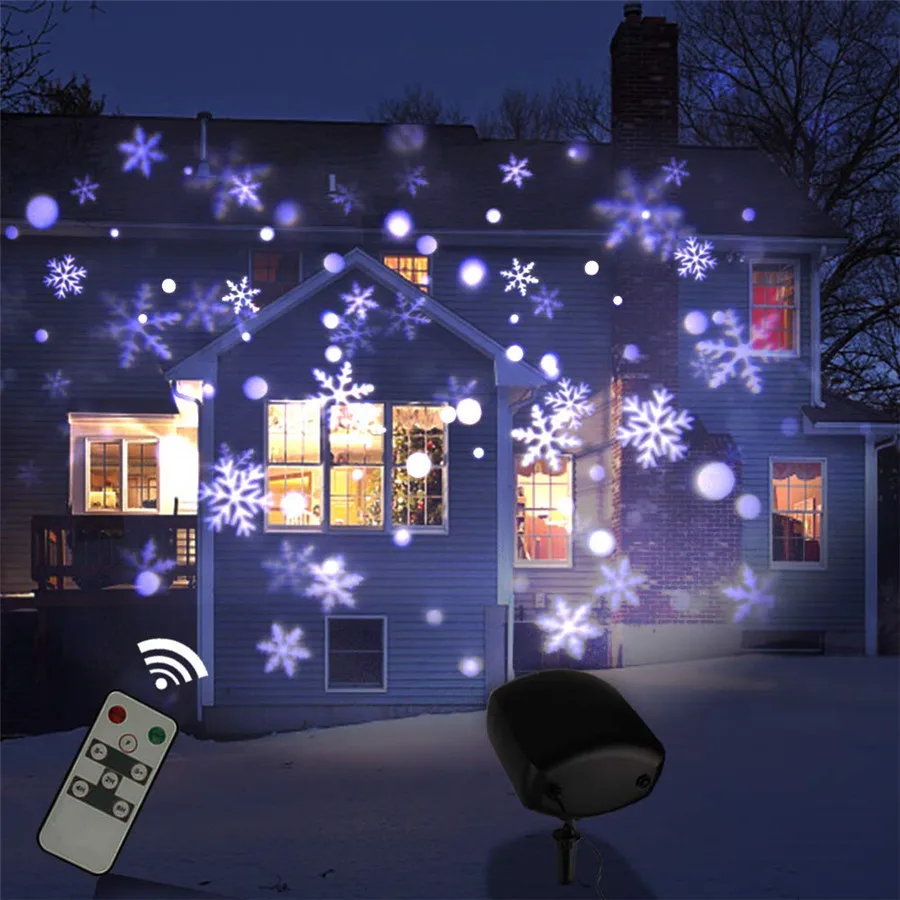 Outdoor Snowfall Laser Projector Lamp IP65 Moving Waterproof Christmas Garden New Year Snowflake Laser Light LED Stage Light
Outdoor Snowfall Laser Projector Lamp IP65 Moving Waterproof Christmas Garden New Year Snowflake Laser Light LED Stage Light