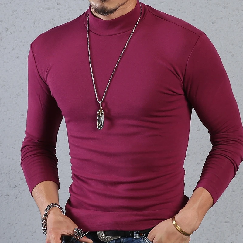t shirt men t-shirt long sleeve tshirt half turtleneck t shirts cotton winter spring basic t-shirts man clothing tops streetwear
t shirt men t-shirt long sleeve tshirt half turtleneck t shirts cotton winter spring basic t-shirts man clothing tops streetwear