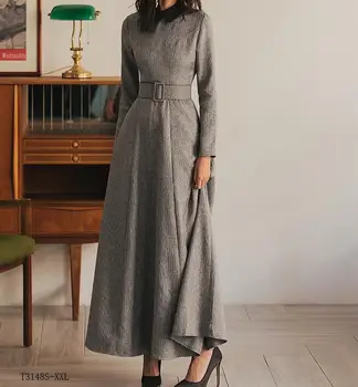 European style 2019 New arrivals summer Spring fashion women clothes temperament solid color slim vintage dress T3148
European style 2019 New arrivals summer Spring fashion women clothes temperament solid color slim vintage dress T3148