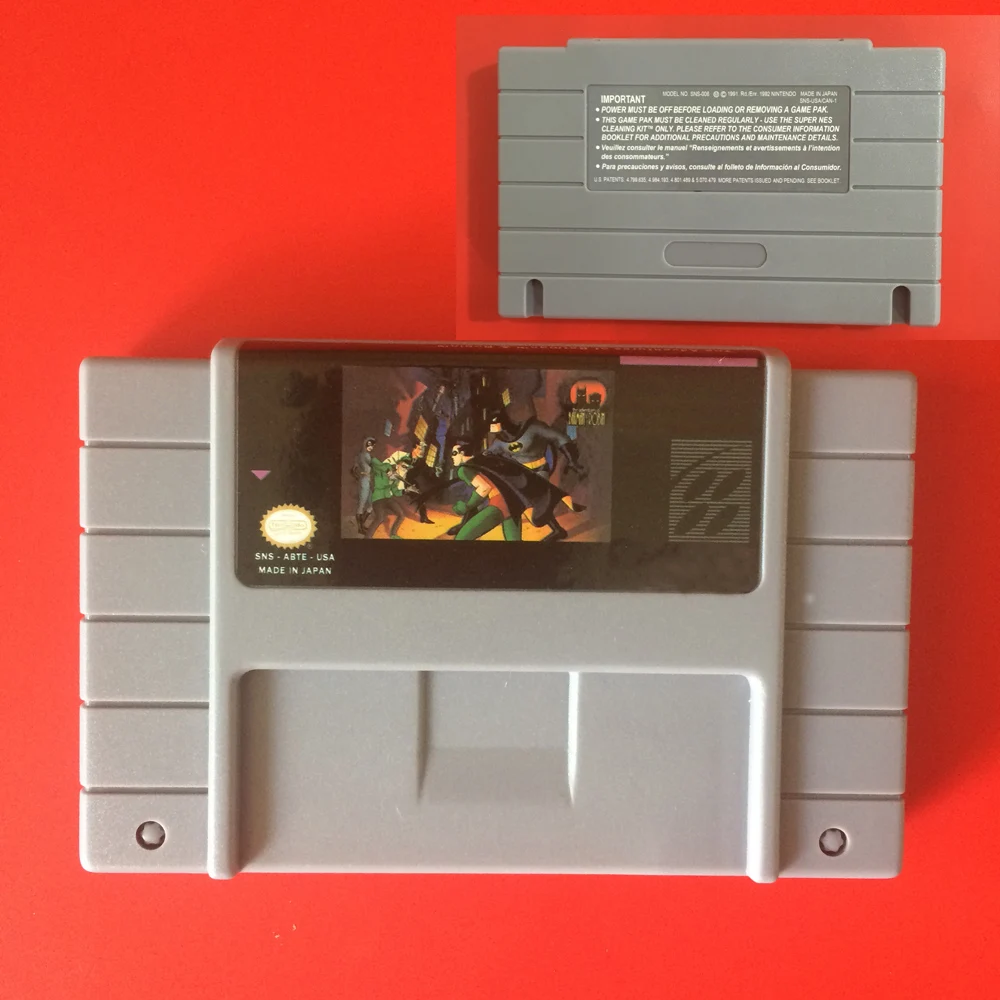 Adventures of Batman And Robin 16 Bit NTSC Big Gray Game Card For USA Version Game Player
Adventures of Batman And Robin 16 Bit NTSC Big Gray Game Card For USA Version Game Player