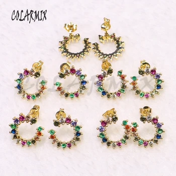 8 Pairs Wholesale jewelry earrings Round shape stud earrings Colorful zircon jewelry earrings simple earrings Gift for lady 5344
8 Pairs Wholesale jewelry earrings Round shape stud earrings Colorful zircon jewelry earrings simple earrings Gift for lady 5344