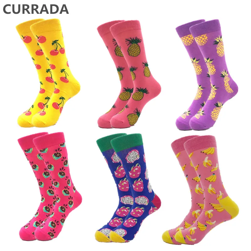 6pairs/lot Brand Quality Mens Happy Socks Combed Cotton Fruit Funny Socks 2018Autumn Winter Warm Casual Calcetines Largos Hombre
6pairs/lot Brand Quality Mens Happy Socks Combed Cotton Fruit Funny Socks 2018Autumn Winter Warm Casual Calcetines Largos Hombre